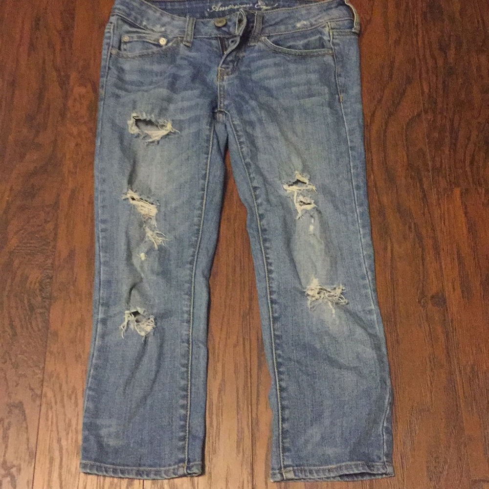 Cropped boyfriend jeans American eagle